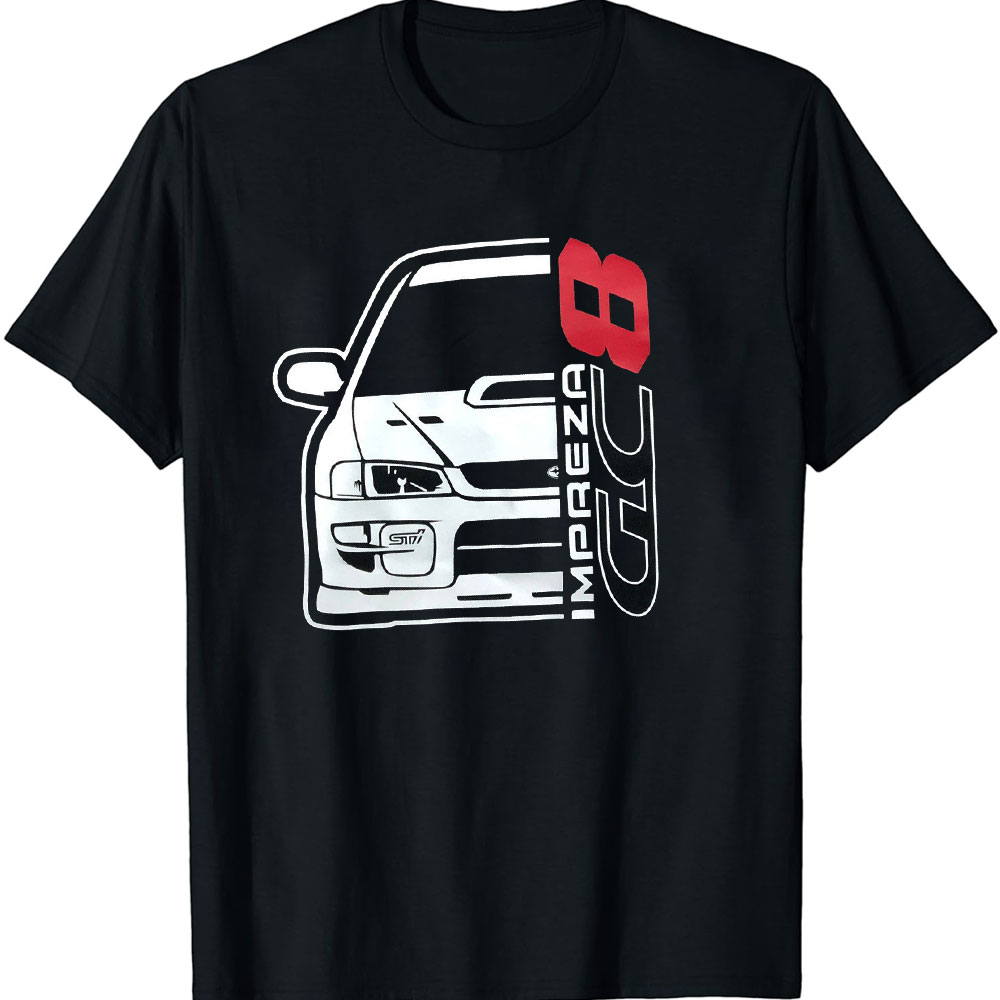 Streetwear Brand Japan - เสื้อยืดผู้ชายเสื้อยืดผู้ชายแฟชั่นพิมพ์ลาย Gc8 Impreza เสื้อยืดฟิตเนสญี่ปุ่น