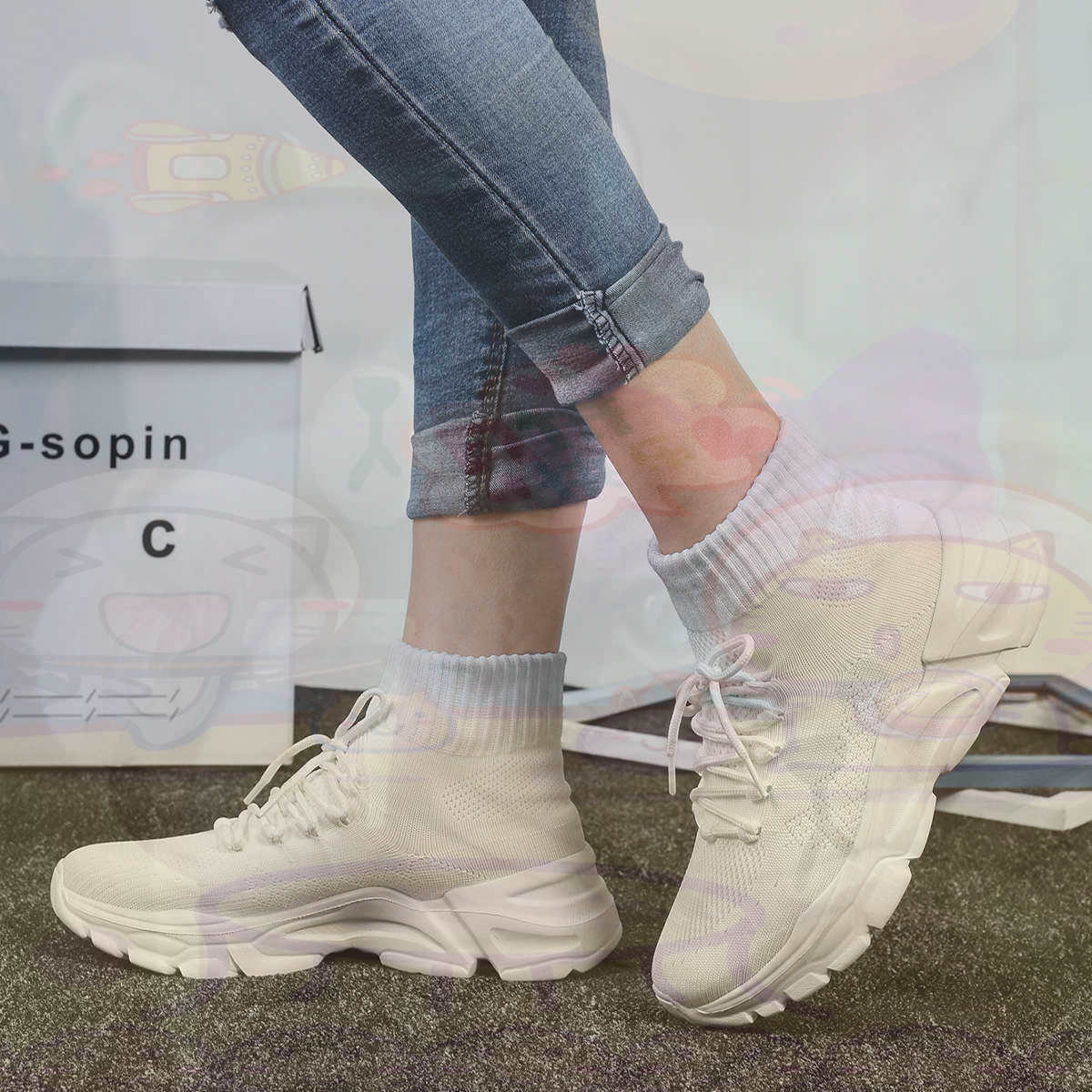 Streetwear Brand Global - เพิ่มความสูงฤดูร้อนบาสเกตบอลบาสเกตบอลผู้หญิงกีฬารองเท้ารองเท้าผ้าใบใหม่ผู้หญิงยี่ห้อกรีฑาออกกําลังกายที่ไม่ซ้ํากัน
