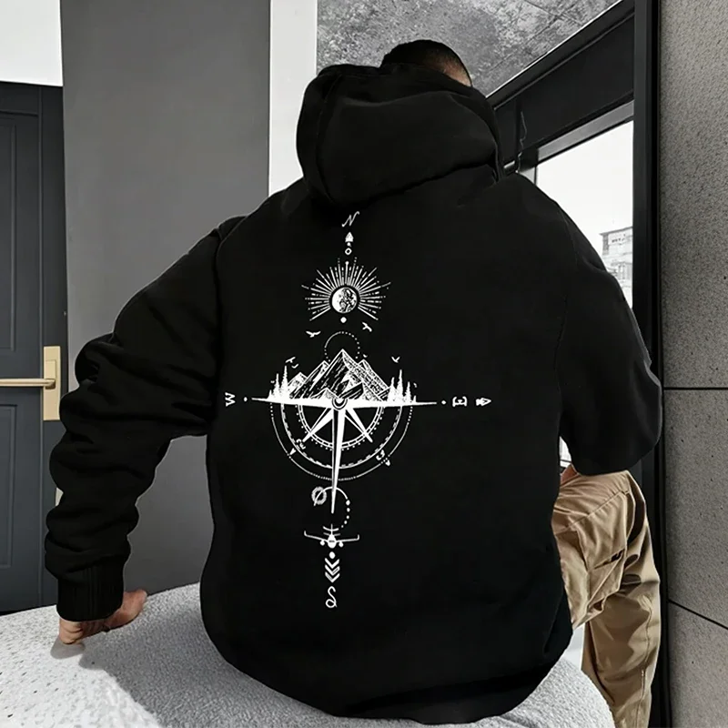 เข็มทิศวินเทจพิมพ์Hoodiesสําหร - Fear Of God Essential บทวิจารณ์และราคา