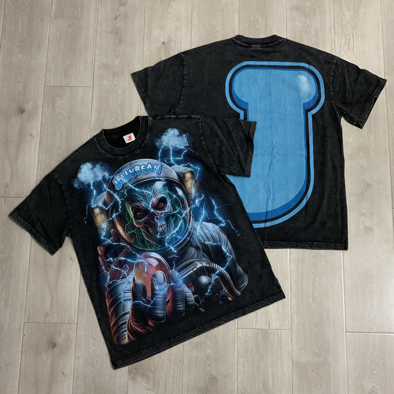 เสื้อยืดแขนสั้นสไตล์อเมริกันแบ - Streetwear High End Brand บทวิจารณ์และราคา